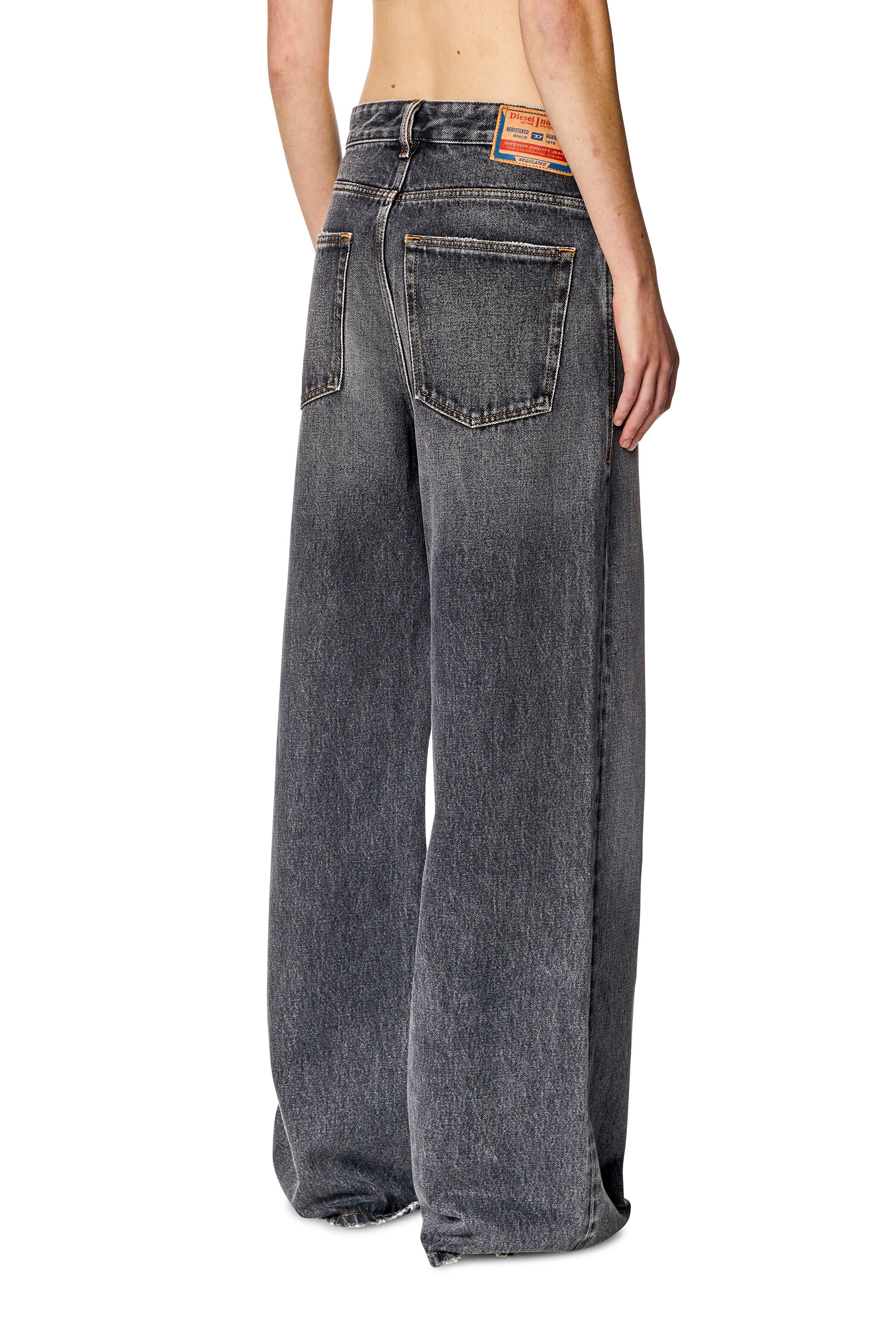 Diesel - Straight Jeans 1996 D-Sire 007F6, Black/Dark grey - Image 4