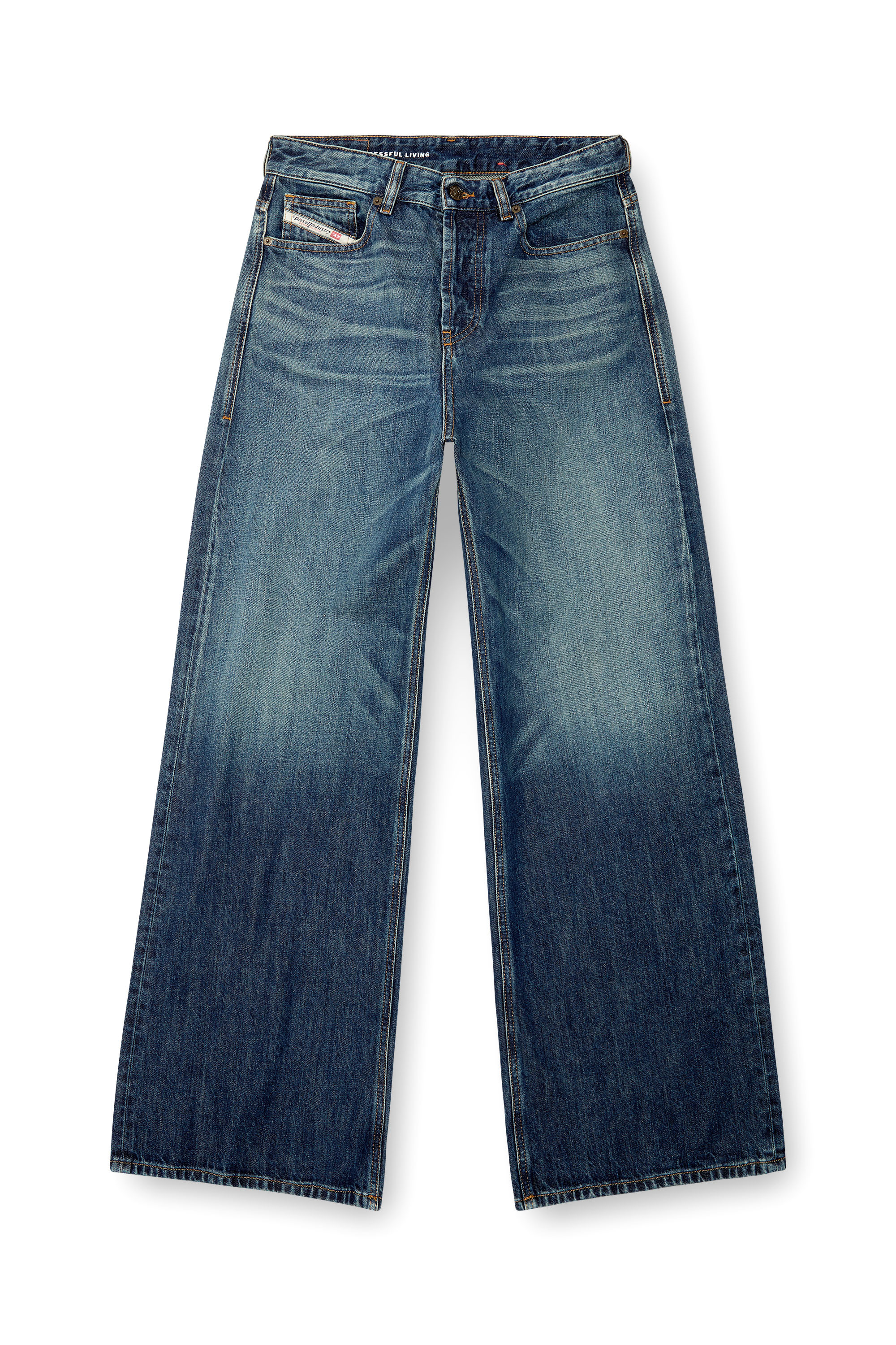 Relaxed Jeans 1996 D-Sire 09H59, Dark Blue Diesel - Woman's Relaxed Jeans 1996 D-Sire 09H59, Dark Blue - 2