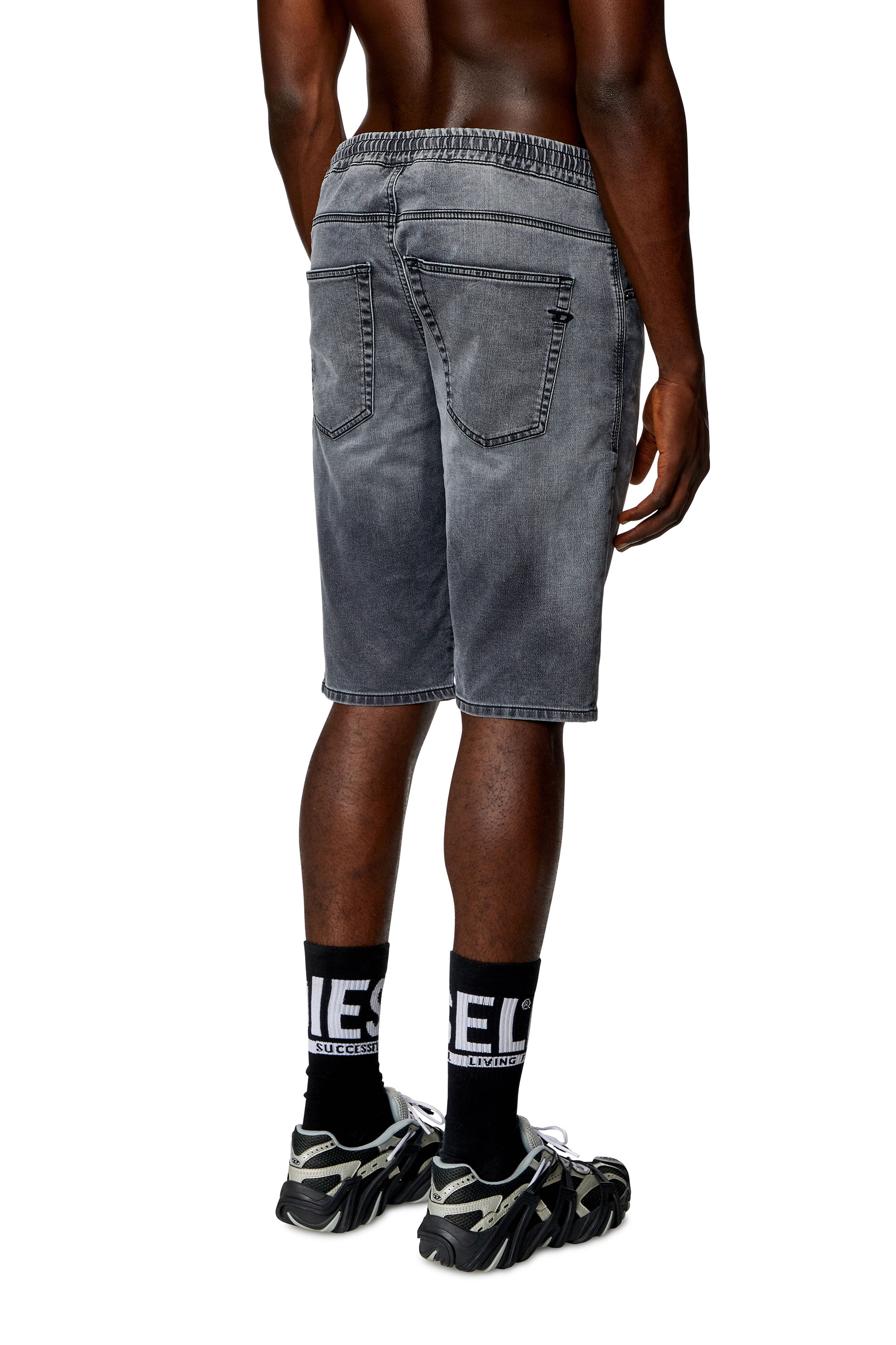2033 D-KROOLEY-SHORT JOGG, Black Diesel - 2033 D-KROOLEY-SHORT JOGG, Man's Chino shorts in JoggJeans in Black - 4