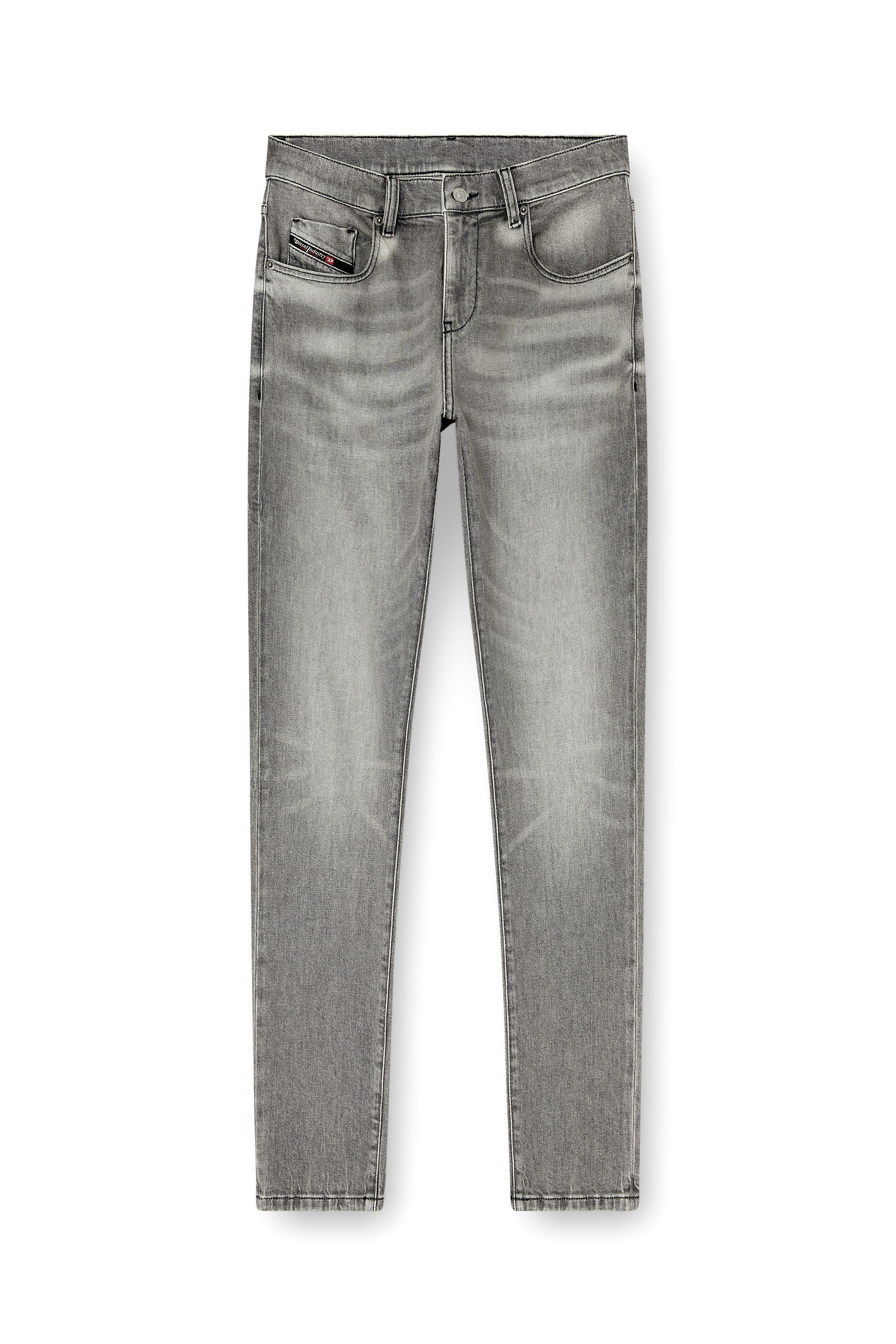 Diesel - Man's Slim Jeans 2019 D-Strukt 0KBBL, Light Grey - 3